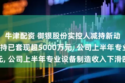 牛津配资 御银股份实控人减持新动作, 近两次减持已套现超5000万元, 公司上半年专业设备制造收入下滑四成